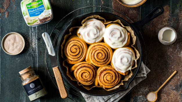 Image of Franzbrötchen Rezept mit Frischkäse-Frosting