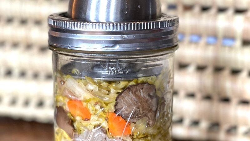 Image of Sauerkraut with Oyster Mushrooms