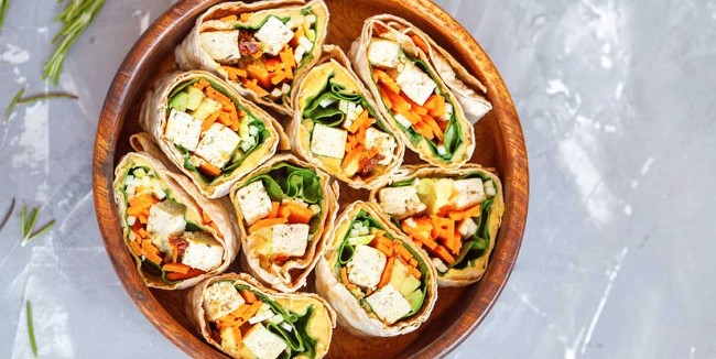 Image of Spiced Turmeric Veggie Wraps
