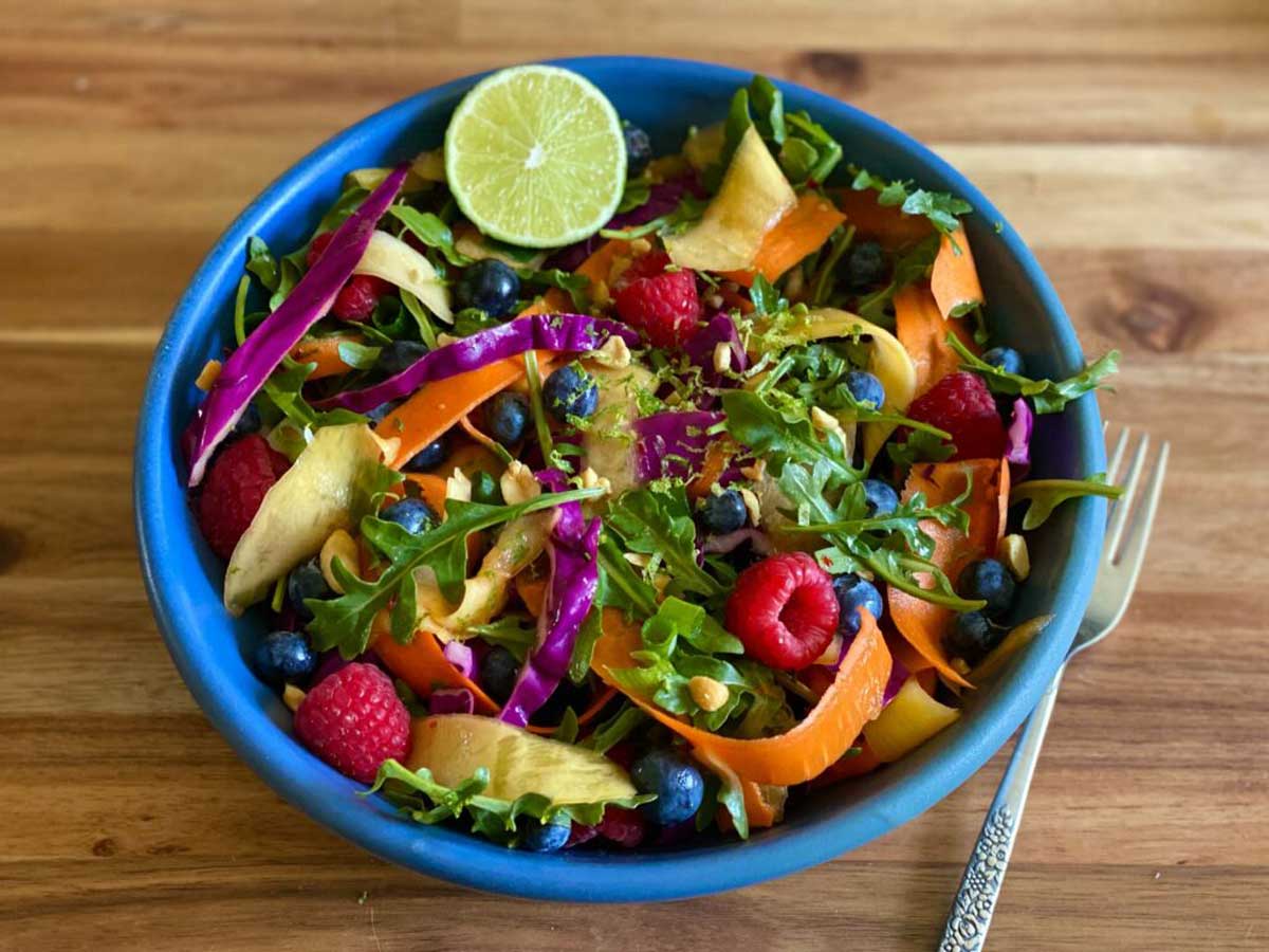 Rainbow Ribbon Salad