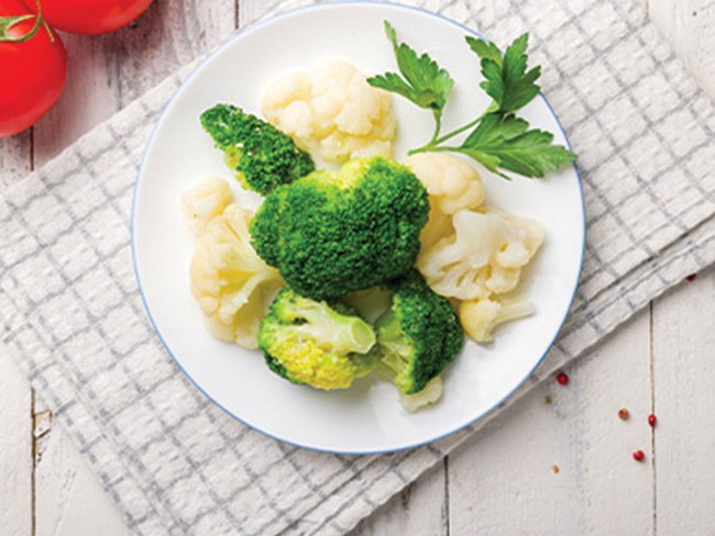 Image of Steamed Broccoli and Cauliflower