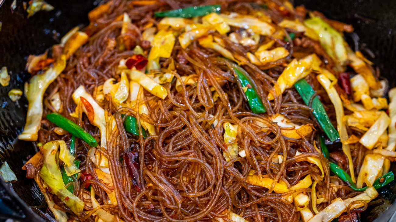 Image of Cabbage Stir Fry Noodles (包菜炒粉条)