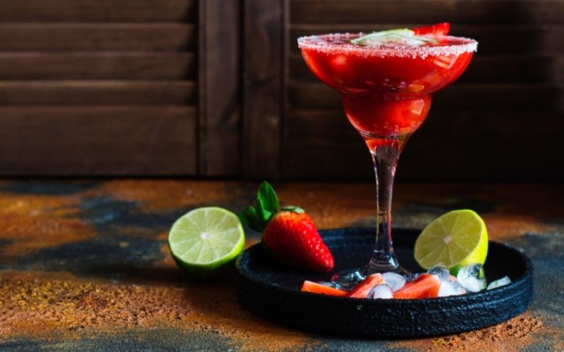Strawberry-Basil Limoncello Martini