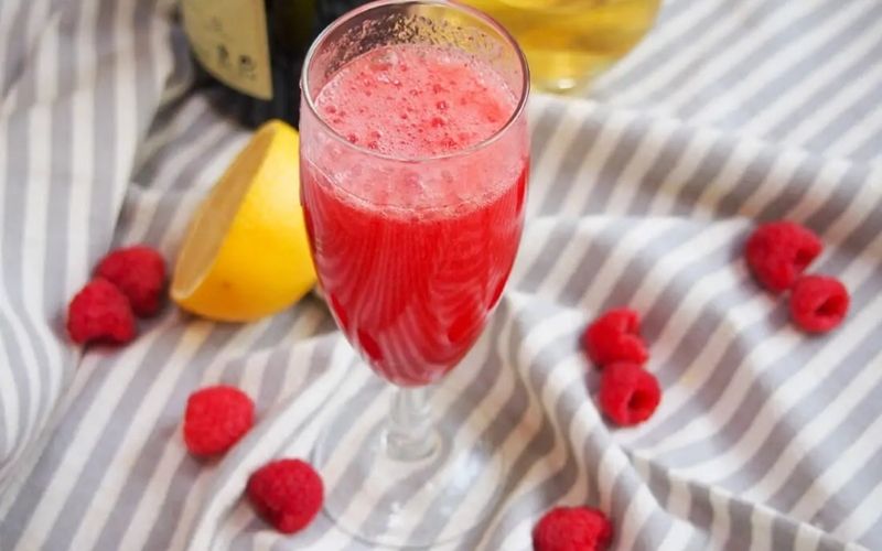 Lemon Raspberry Bellini
