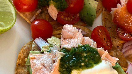 Image of Crispy Salmon Tostadas