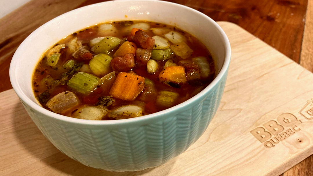 Image of Soupe de légumes grillés