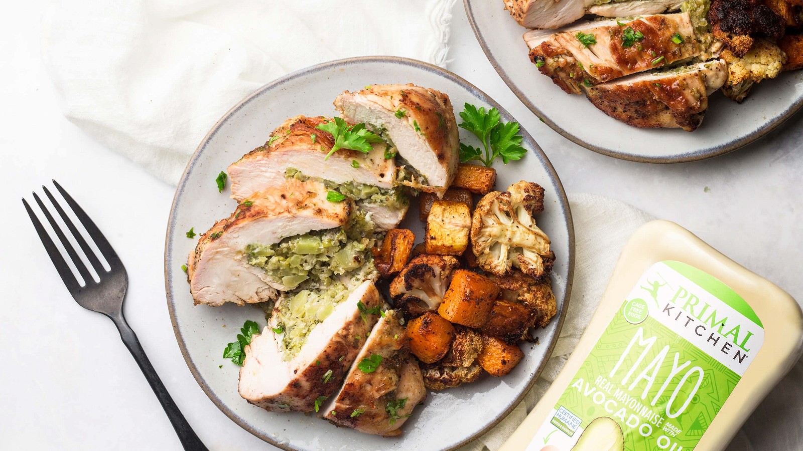 Image of Broccoli and Cheese Stuffed Chicken