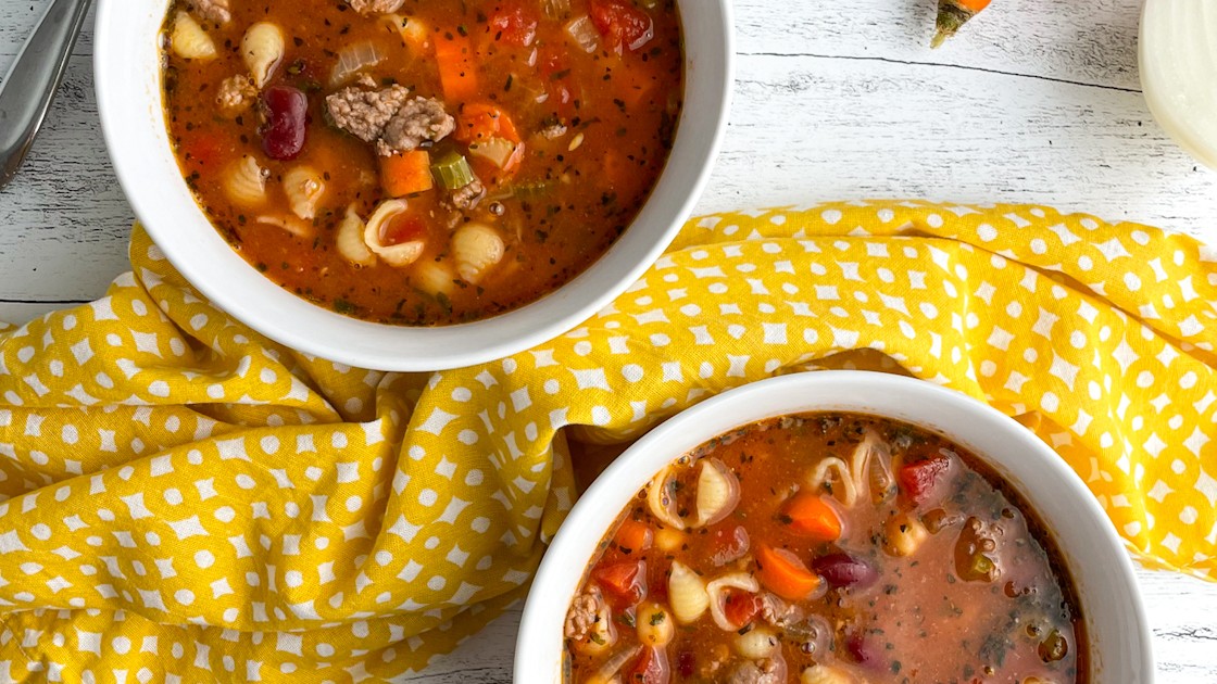 High Protein Minestrone Soup-image