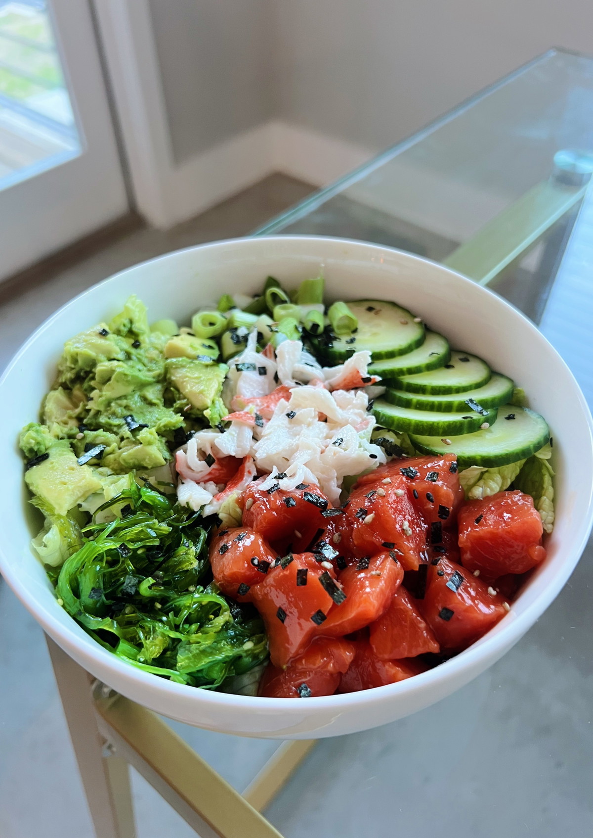 Salmon and Snow Crab Poke Bowl
