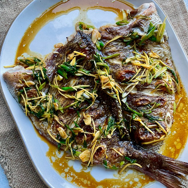 Image of Crispy Snapper with Ginger and Scallion 