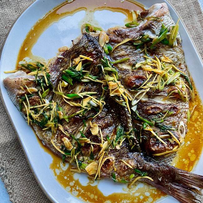 Image of Crispy Snapper with Ginger and Scallion