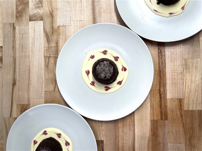Image of Valentine's Day Chocolate Lava Cake