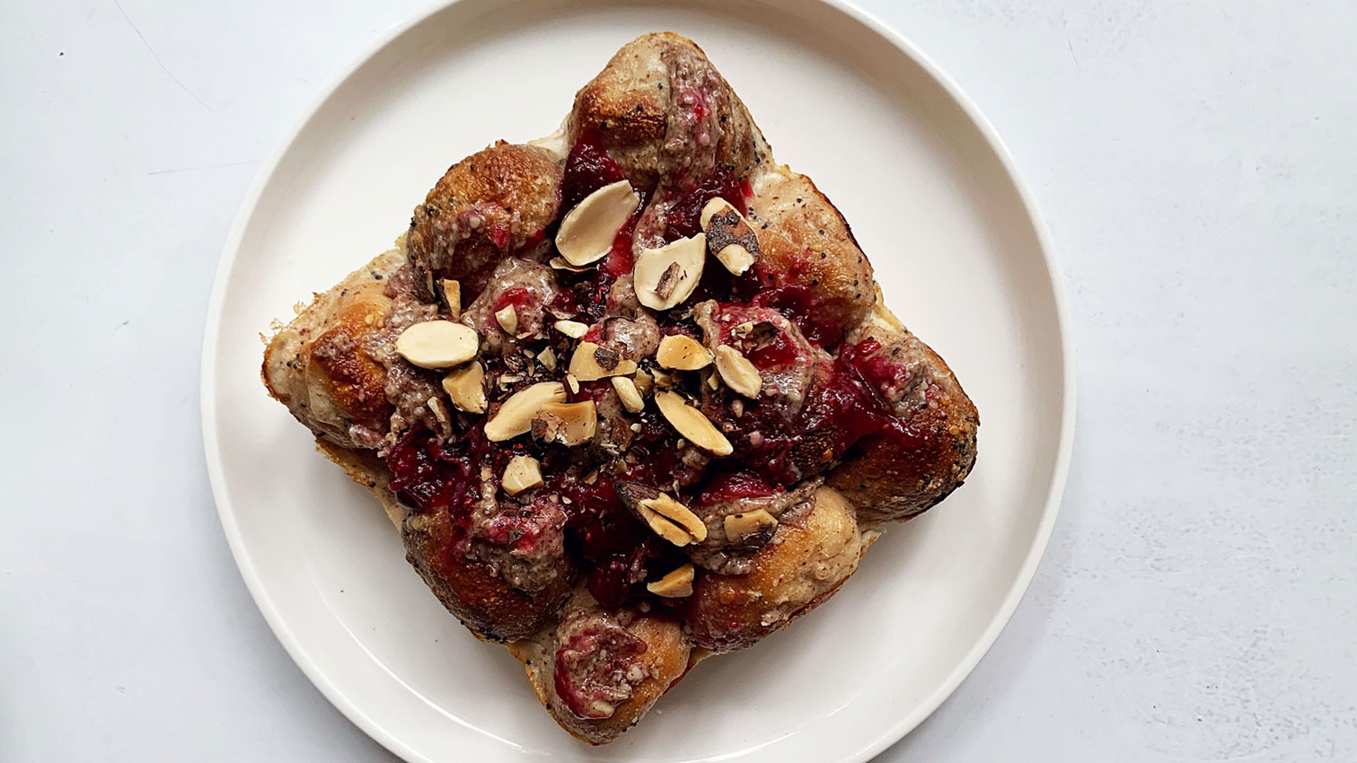 Image of Almond Cranberry Monkey Bread | Vegan, Gluten-Free