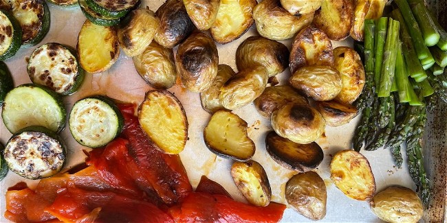 Image of Vegan Pesto Grilled Vegetable Salad Recipe