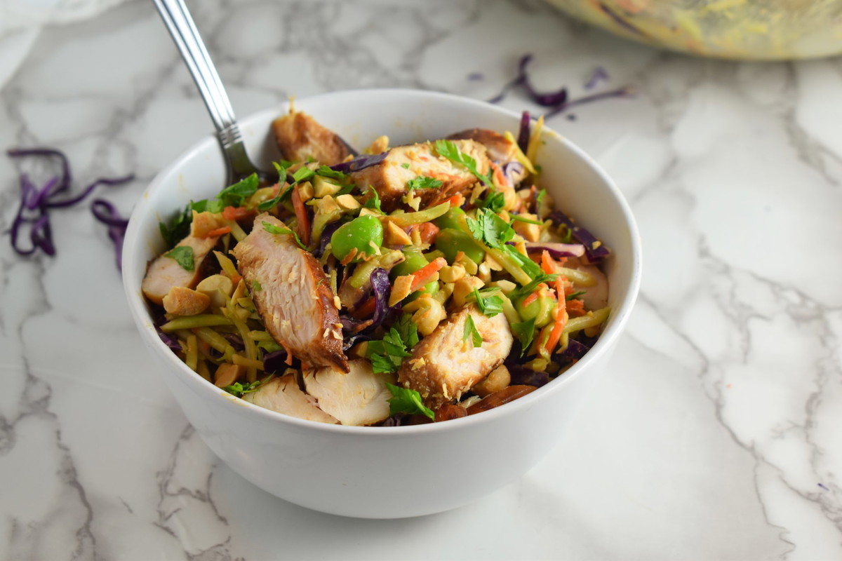 Broccoli Slaw with Chicken