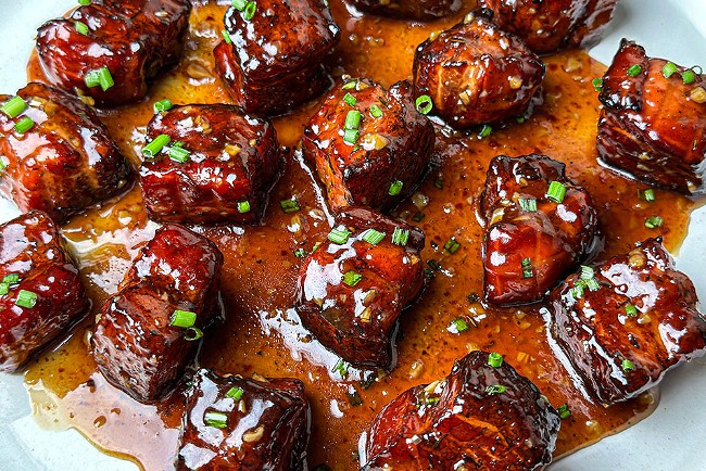 Image of Smoky Air Fried Pork Belly Bites