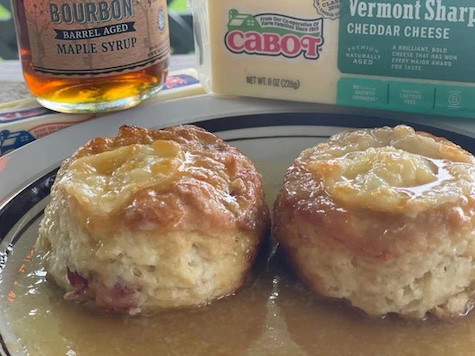 Maple Bacon Cheddar Biscuits