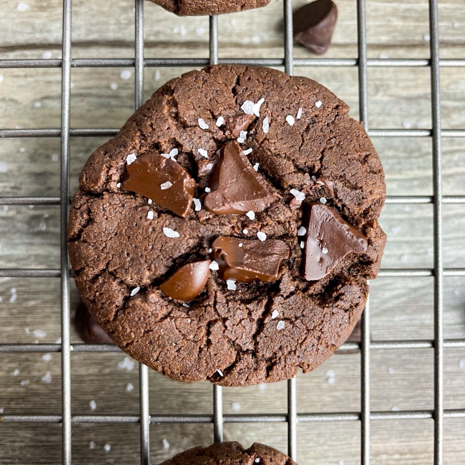 Keto Double Chocolate Protein Cookies • Low Carb with Jennifer