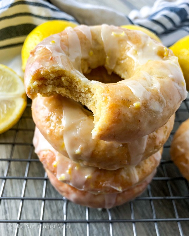 Image of Glazed Lemon Protein Donuts (Dairy Free)