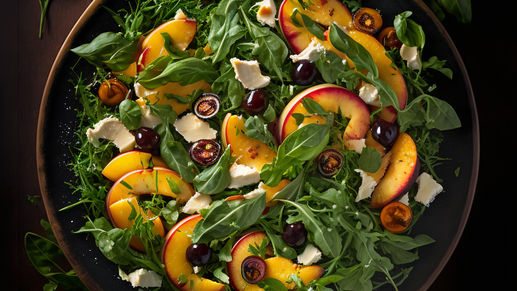 Image of Arugula Nectarine Summer Salad