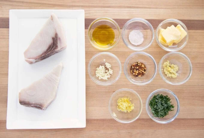 GINGER GARLIC SWORDFISH