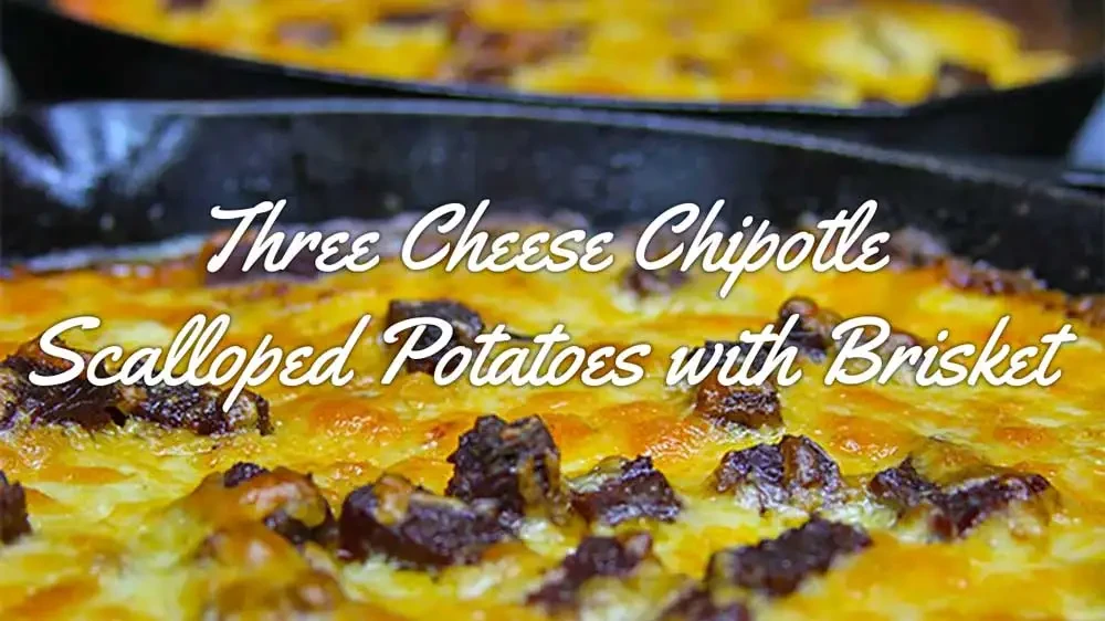 Image of Three Cheese Chipotle Scalloped Potatoes with Brisket