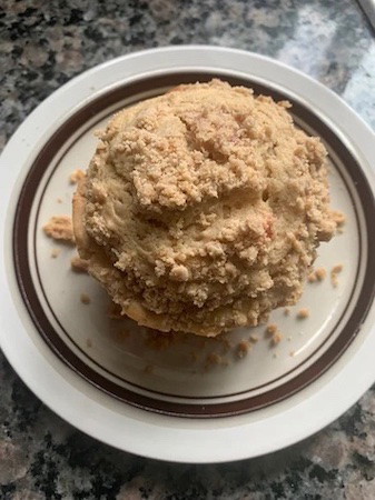 Image of Maple Rhubarb Streusel Muffins