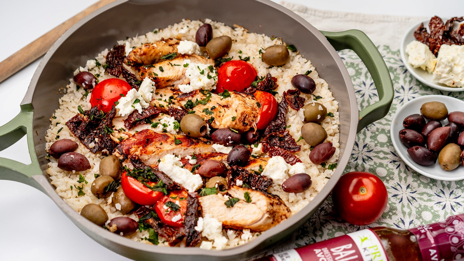 Image of Mediterranean Chicken with Cauliflower Rice