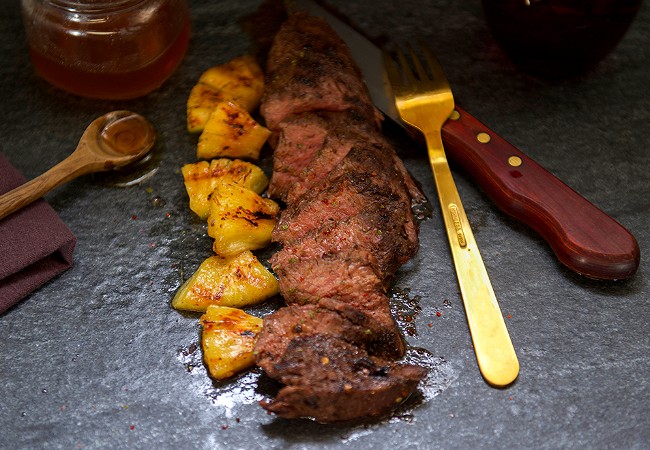 Image of Grilled Jerk Terres Major Filet with Grilled Pineapple