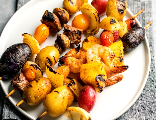 Image of Griddled Surf & Turf Skewers