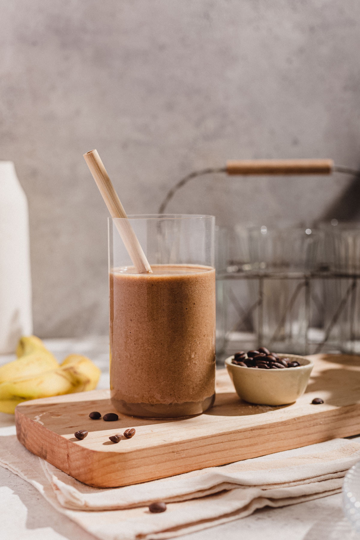 Smoothie café y plátano