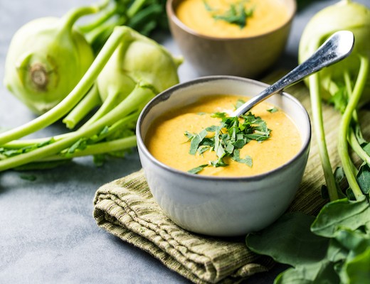 Image of Kohlrabi-Swiss Cheese Soup