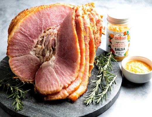 Image of Orange Habanero Salsa-Honey Marinated Smoked Ham