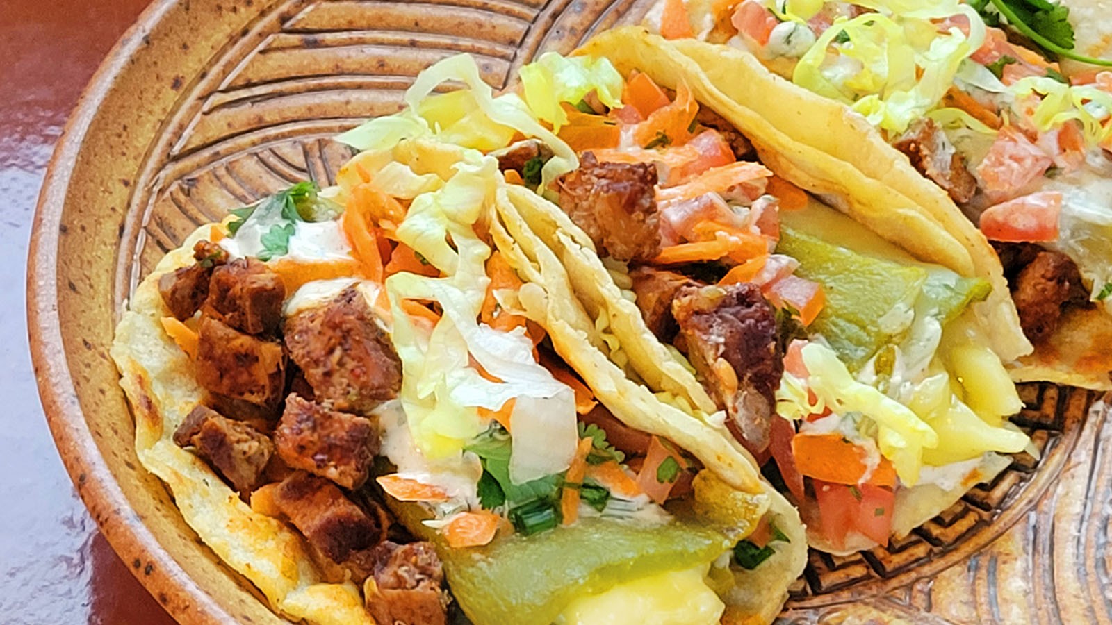 Image of Low FODMAP Chiles Rellenos Steak Tacos