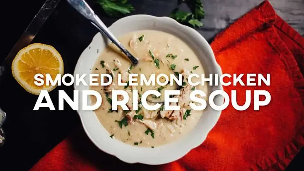 Image of Smoked Lemon Chicken and Rice Soup