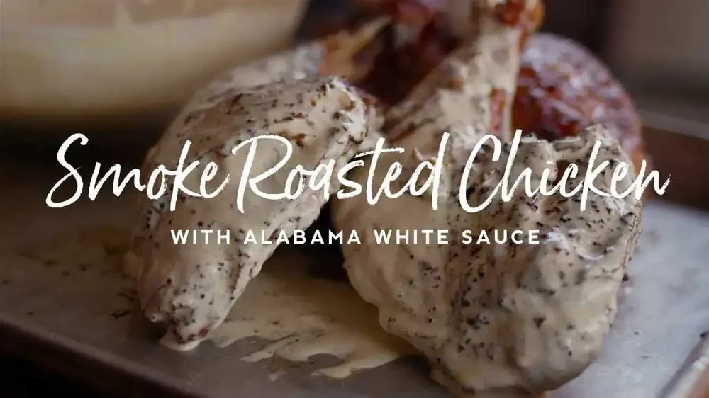 Image of Smoke Roasted Chicken with Alabama White Sauce
