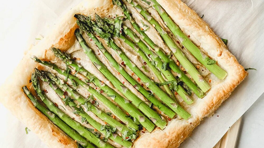 Image of Asparagus and Cashew Puff Pastry