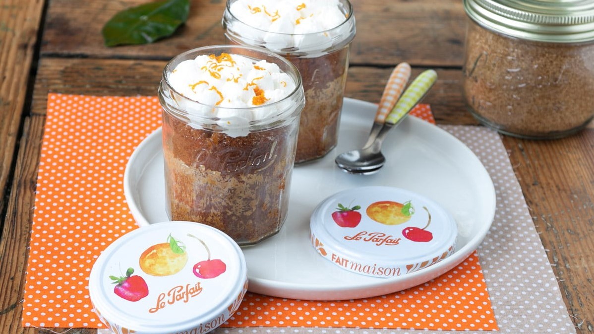 Image of Healthy Gluten-Free Orange Zesty Cake Jar