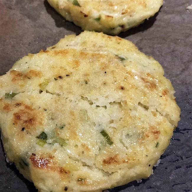 Image of Mashed Potato and Celery Root Cakes