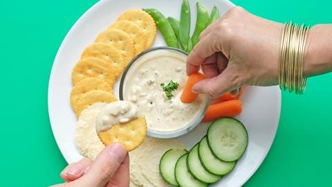 Image of Vegan Snack Attack: A Healthy and Indulgent French Onion Dip Made with JOI