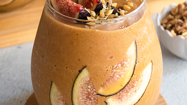 Image of Creamy Pumpkin Smoothie (Vegan! With Figs!)