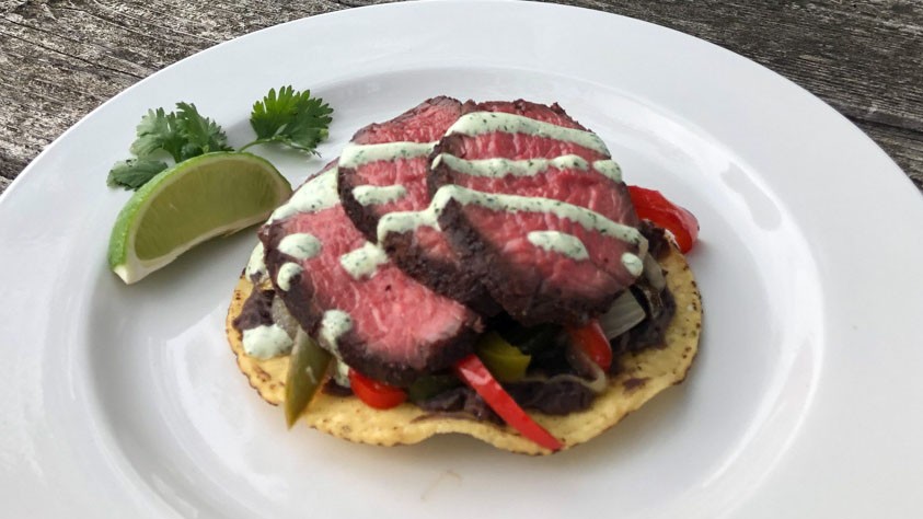 Image of Venison Fajita Tostadas