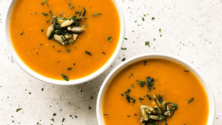 Image of Ginger Turmeric Butternut Squash Soup Recipe