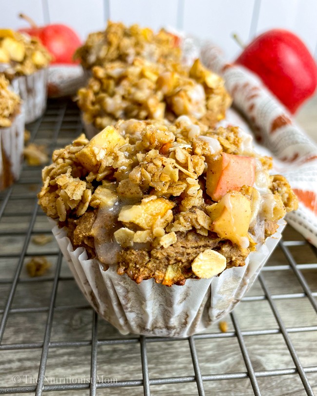 Image of Apple Crumble Protein Muffins (Vegan)