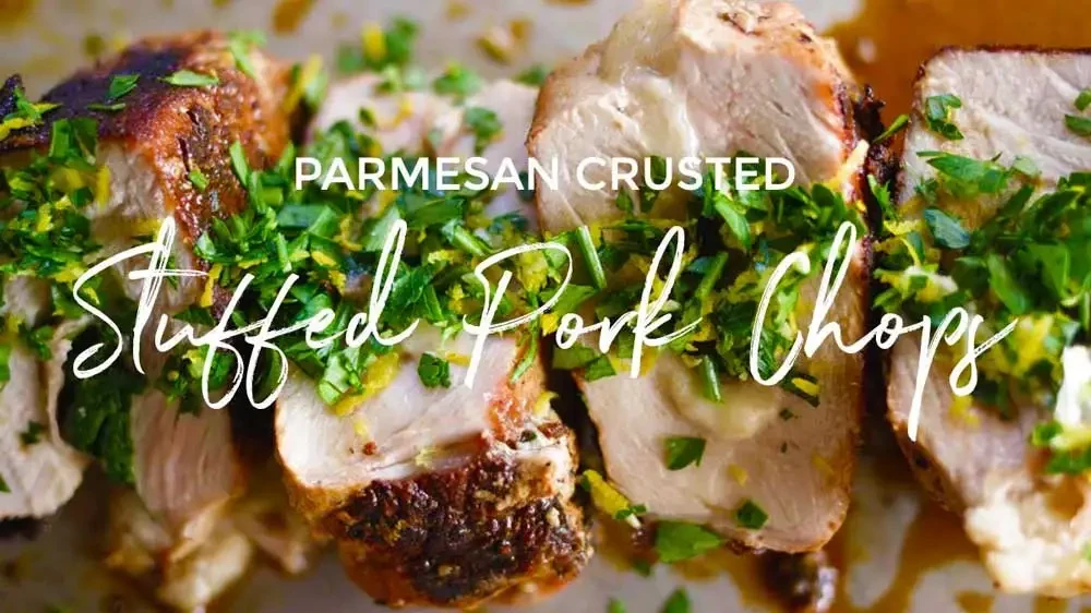 Image of Parmesan Crusted Stuffed Pork Chops