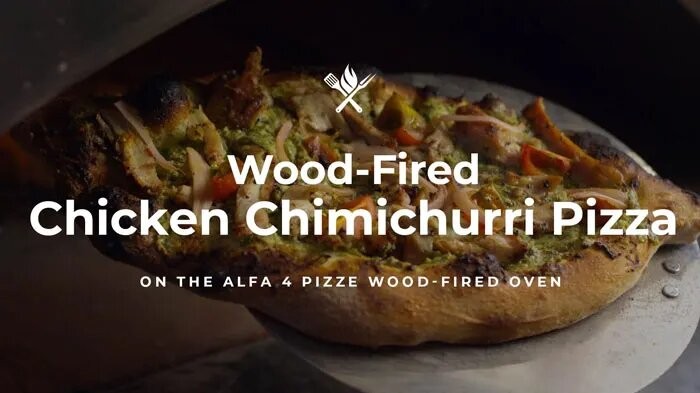 Image of Wood-Fired Chicken Chimichurri Pizza