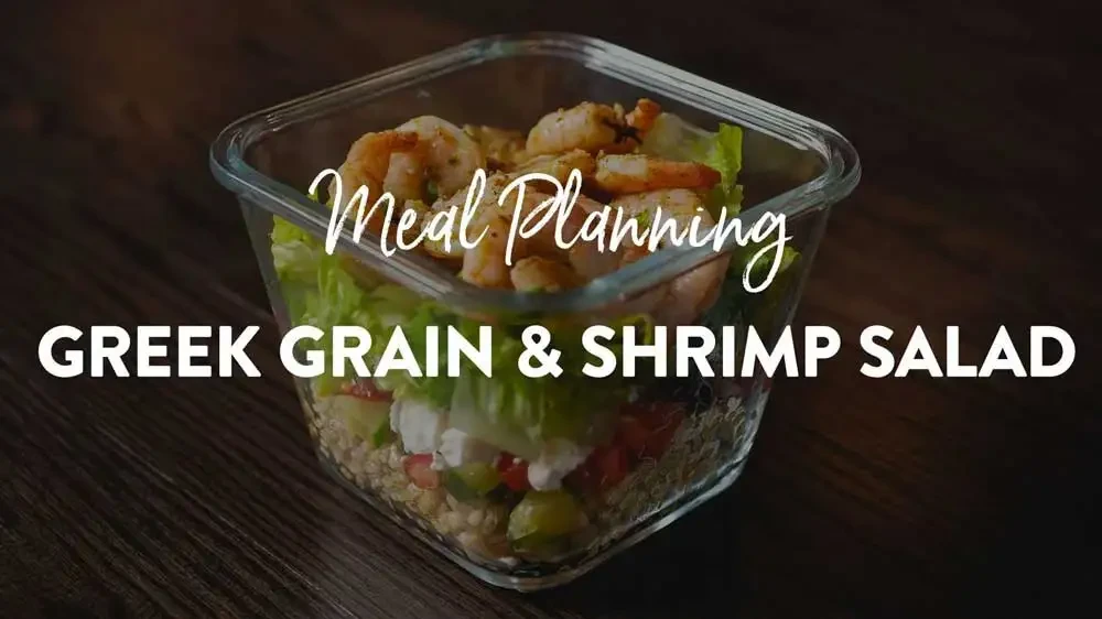 Image of Greek Grain Salad with Shrimp