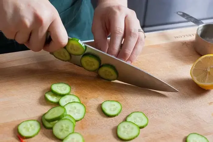 Image of The cucumbers do a great job to offset any heat...