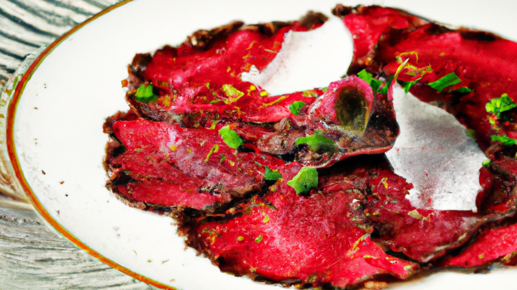 Image of Flamed Beef Carpaccio