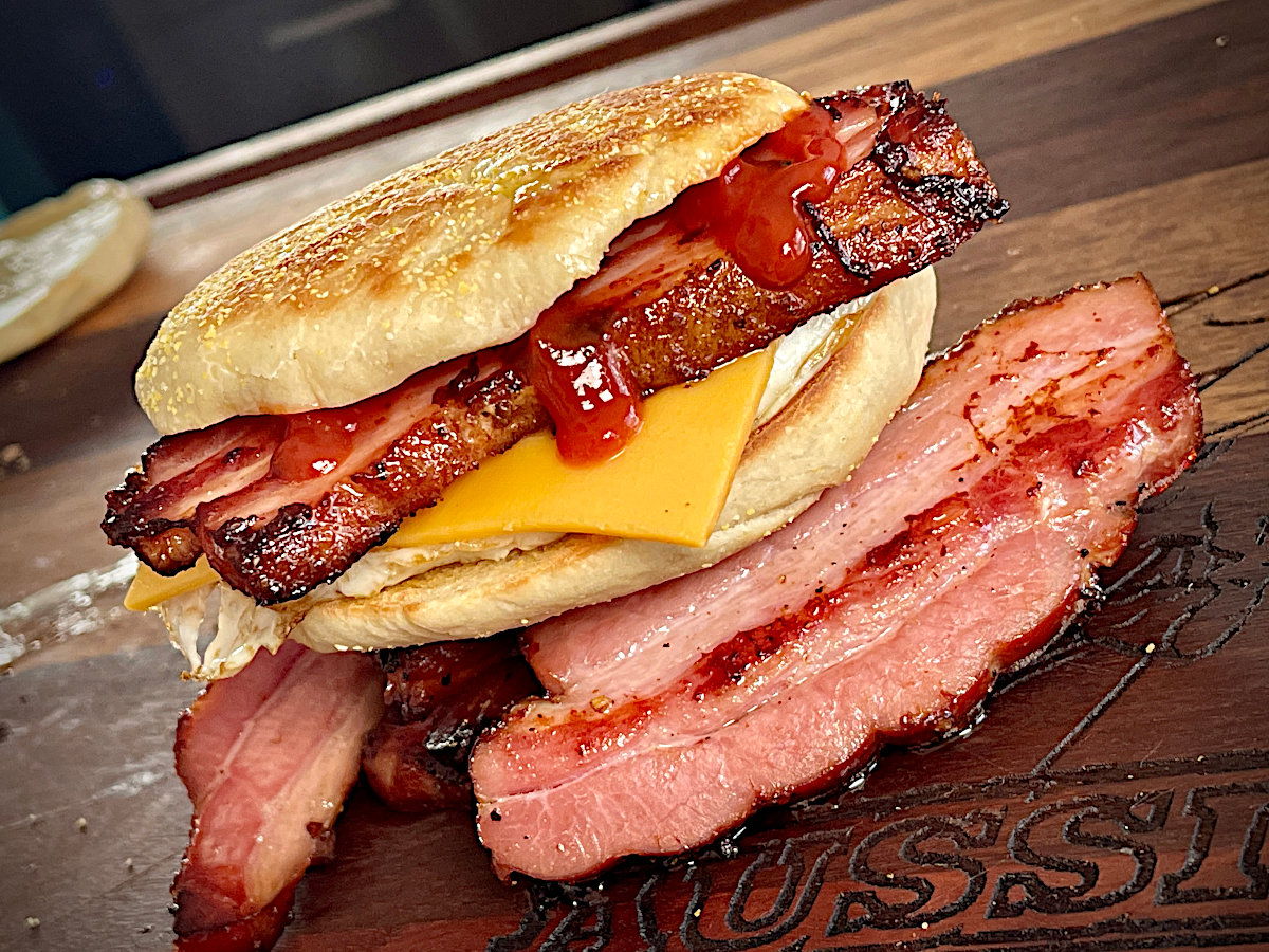 Homemade Maccas Bacon and Egg English McMuffin
